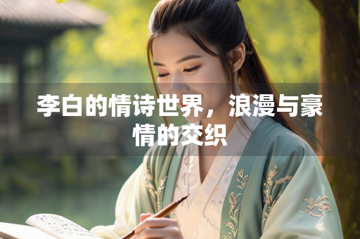 李白的情诗世界，浪漫与豪情的交织