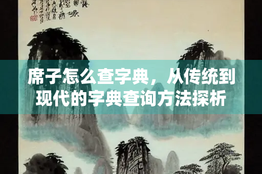 席子怎么查字典，从传统到现代的字典查询方法探析