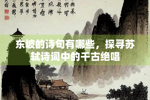 东坡的诗句有哪些，探寻苏轼诗词中的千古绝唱
