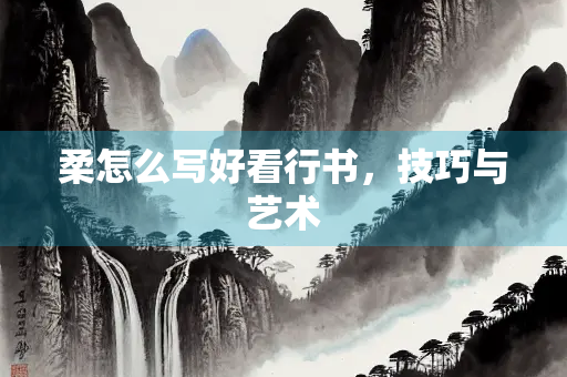 柔怎么写好看行书，技巧与艺术