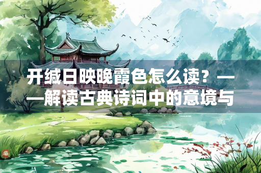 开缄日映晚霞色怎么读？——解读古典诗词中的意境与情感