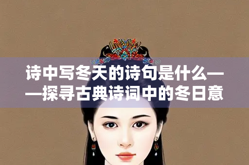 诗中写冬天的诗句是什么——探寻古典诗词中的冬日意境