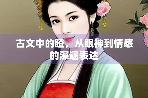 古文中的瞪，从眼神到情感的深邃表达