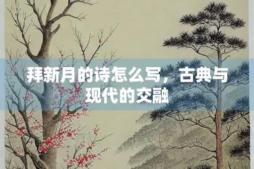 拜新月的诗怎么写，古典与现代的交融