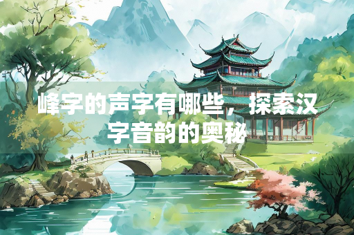 峰字的声字有哪些，探索汉字音韵的奥秘