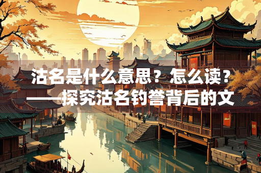 沽名是什么意思？怎么读？——探究沽名钓誉背后的文化内涵