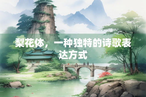梨花体，一种独特的诗歌表达方式