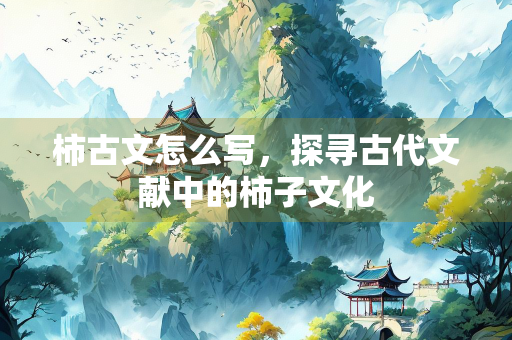 柿古文怎么写，探寻古代文献中的柿子文化