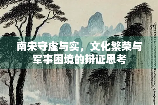 南宋守虚与实，文化繁荣与军事困境的辩证思考