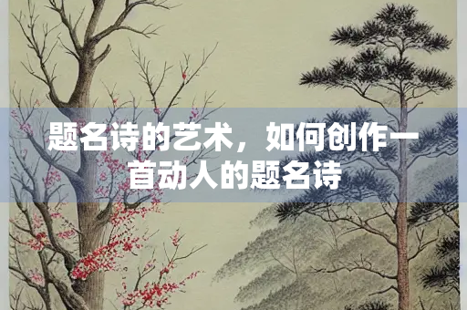 题名诗的艺术，如何创作一首动人的题名诗