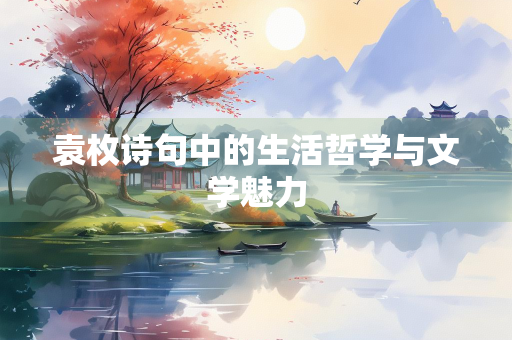 袁枚诗句中的生活哲学与文学魅力