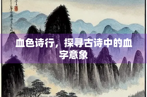 血色诗行，探寻古诗中的血字意象