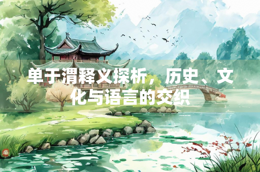 单于渭释义探析，历史、文化与语言的交织