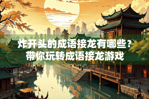 炸开头的成语接龙有哪些？带你玩转成语接龙游戏