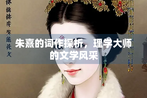 朱熹的词作探析，理学大师的文学风采