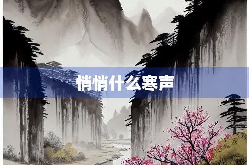 悄悄什么寒声