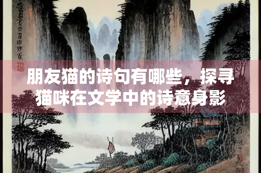 朋友猫的诗句有哪些，探寻猫咪在文学中的诗意身影