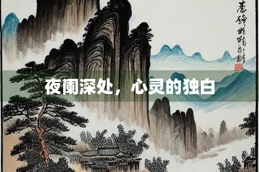 夜阑深处，心灵的独白