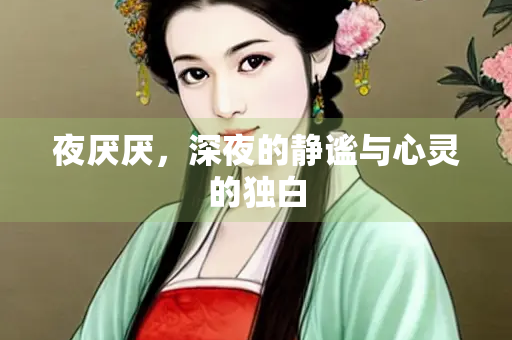 夜厌厌，深夜的静谧与心灵的独白
