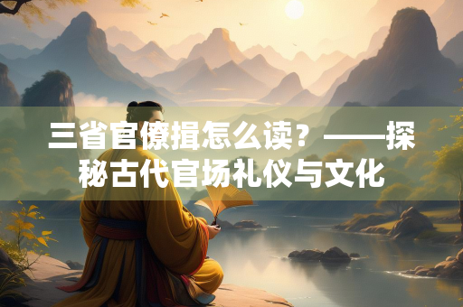 三省官僚揖怎么读？——探秘古代官场礼仪与文化