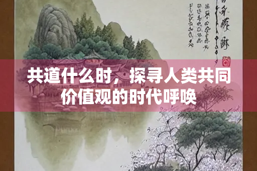 共道什么时，探寻人类共同价值观的时代呼唤