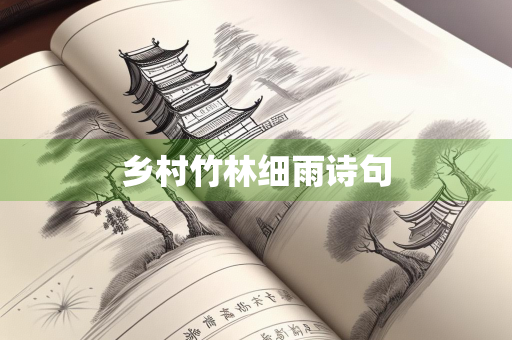 乡村竹林细雨诗句