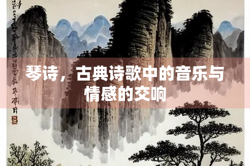 琴诗，古典诗歌中的音乐与情感的交响
