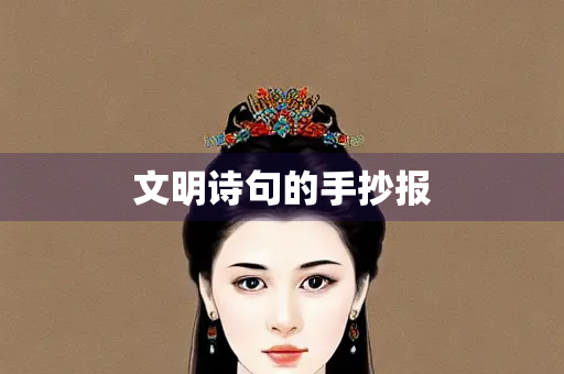 文明诗句的手抄报