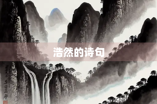 浩然的诗句