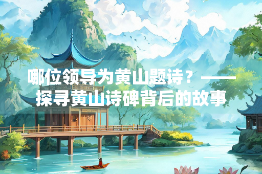 哪位领导为黄山题诗？——探寻黄山诗碑背后的故事