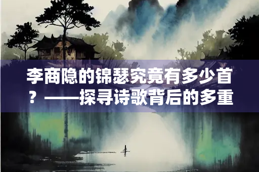 李商隐的锦瑟究竟有多少首？——探寻诗歌背后的多重解读