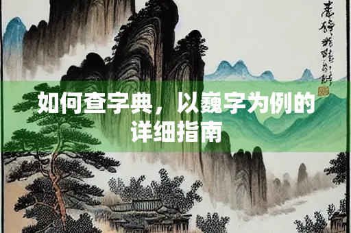 如何查字典，以巍字为例的详细指南