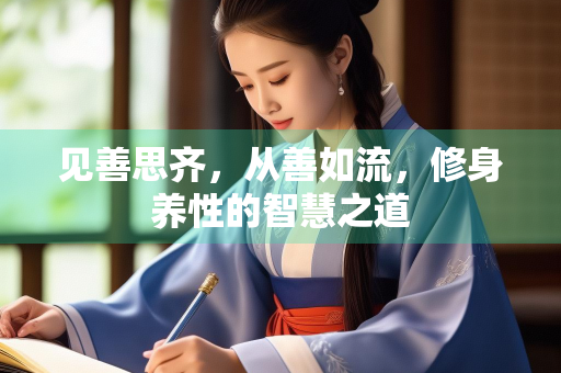 见善思齐，从善如流，修身养性的智慧之道