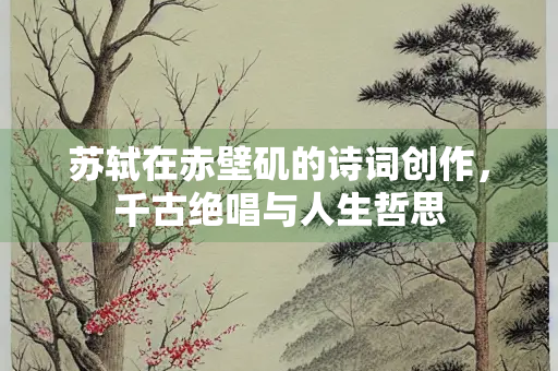 苏轼在赤壁矶的诗词创作，千古绝唱与人生哲思