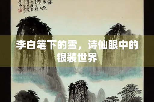 李白笔下的雪，诗仙眼中的银装世界