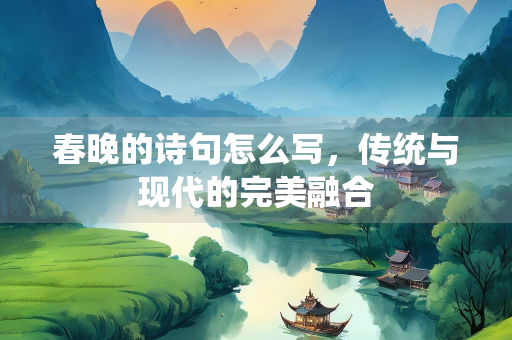春晚的诗句怎么写，传统与现代的完美融合