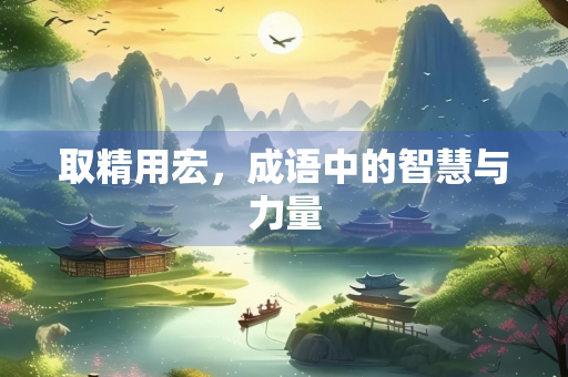 取精用宏，成语中的智慧与力量