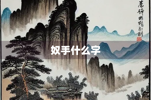 奴手什么字