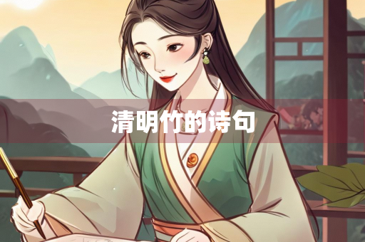 清明竹的诗句