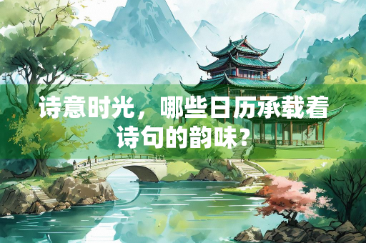 诗意时光，哪些日历承载着诗句的韵味？