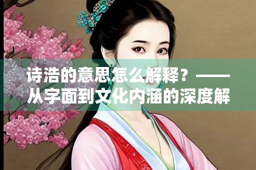 诗浩的意思怎么解释?——从字面到文化内涵的深度解析 诗浩的意思怎么解释?——从字面到文化内涵的深度解析