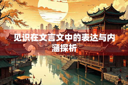 见识在文言文中的表达与内涵探析