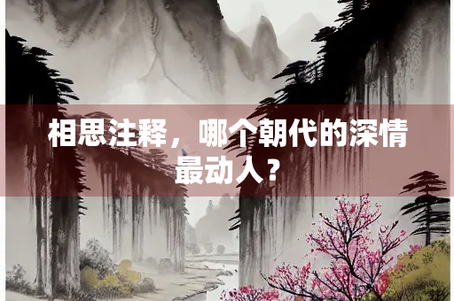 相思注释，哪个朝代的深情最动人？