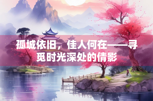 孤城依旧,佳人何在——寻觅时光深处的倩影 孤城依旧,佳人何在——寻觅时光深处的倩影