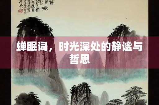 蝉眠词，时光深处的静谧与哲思