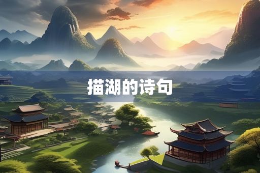 描湖的诗句