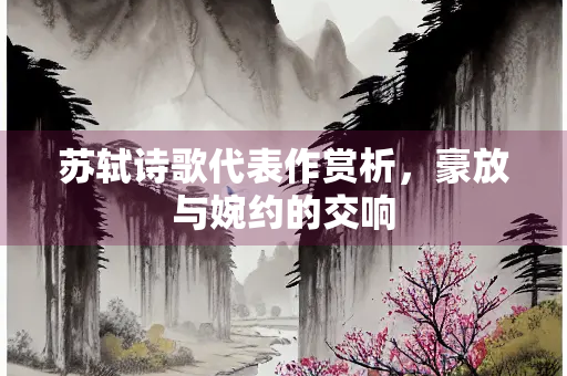 苏轼诗歌代表作赏析，豪放与婉约的交响