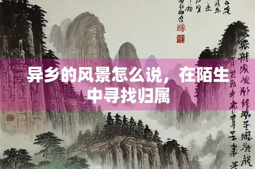 异乡的风景怎么说，在陌生中寻找归属