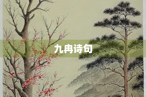九冉诗句