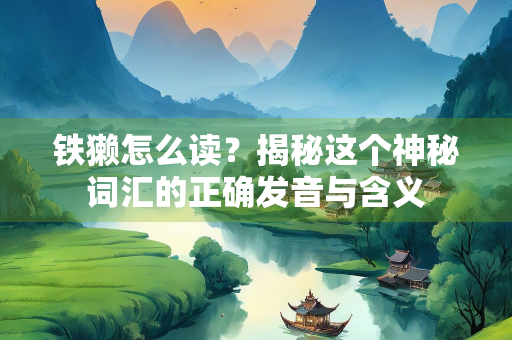 铁獭怎么读？揭秘这个神秘词汇的正确发音与含义